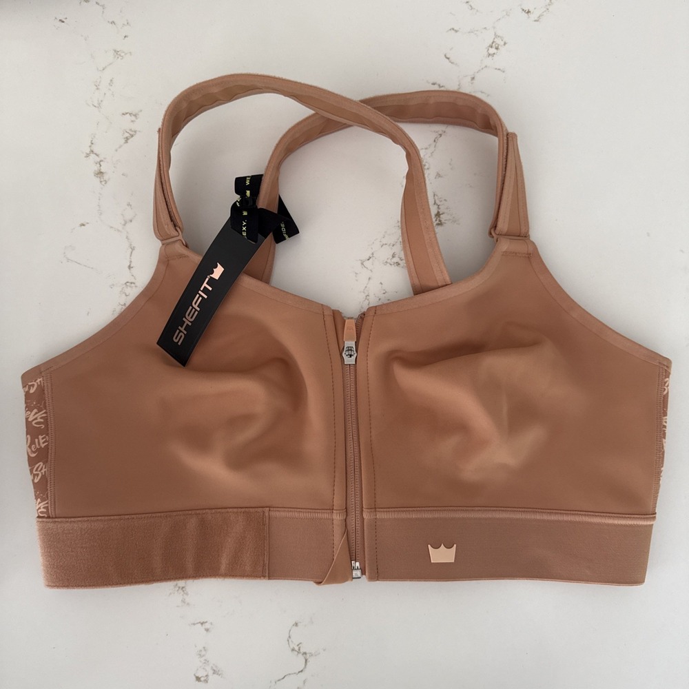 Shefit Flex Sports Bra Medium Impact Fully Adjustable Blush 2Luxe 2XL NEW